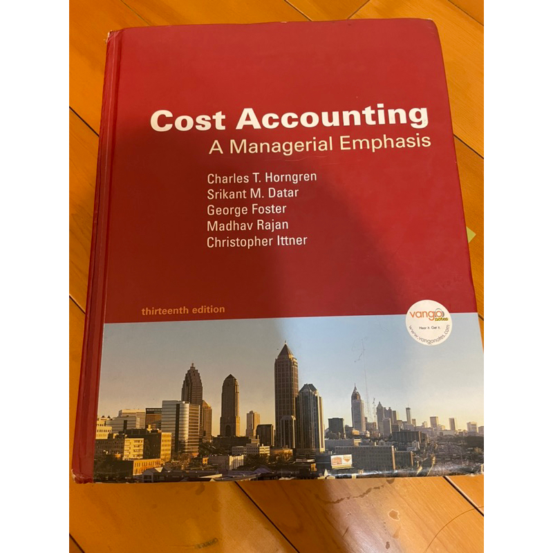 Cost Accounting: A Managerial Emphasis 二手原文書