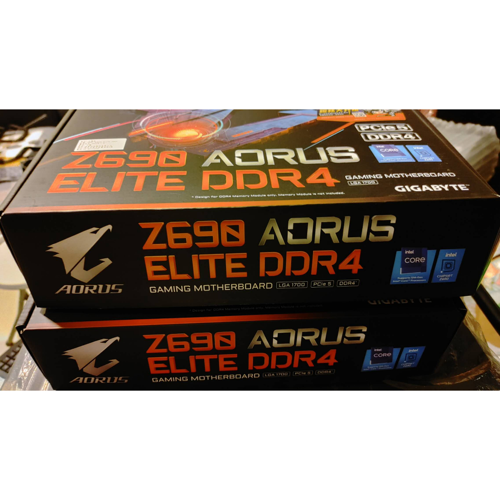 技嘉 Gigabyte Z690 AORUS Elite DDR4 (ATX) 主機板  (全新未拆)