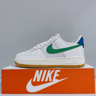 NIKE WMNS AIR FORCE 1 '07 女生 白色 皮革拚帆布 透氣 運動 休閒鞋 DD8959-110