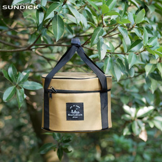 臺灣現貨【6點伴好物市集】Sundick 山地客 餐具收納包 圓形收納包 露營收納袋 戶外餐包 防撞野餐包 鍋具收納包