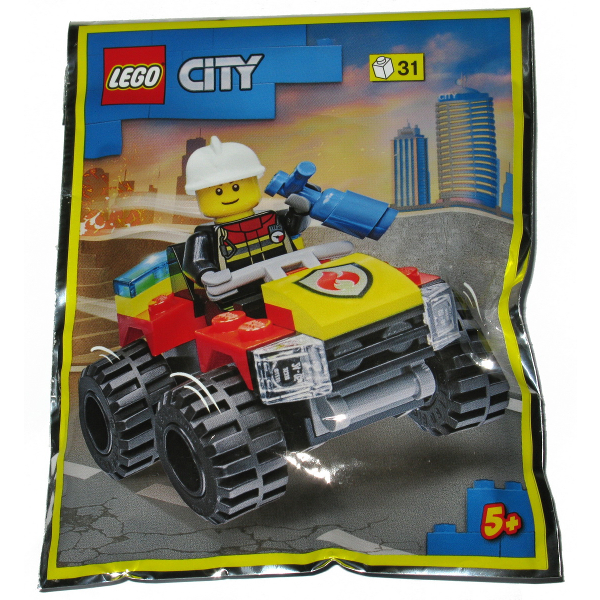 《Brick Factory》全新 樂高 LEGO 952206 消防車 消防員 城市系列 City foil pack