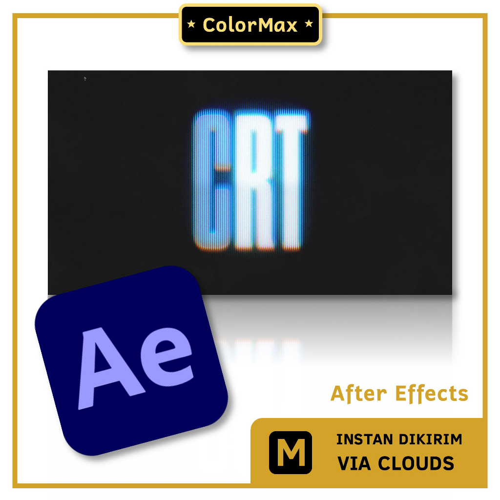 AE模板 複古CRT顯像管顯示器特效工具 Adobe After .MX10655
