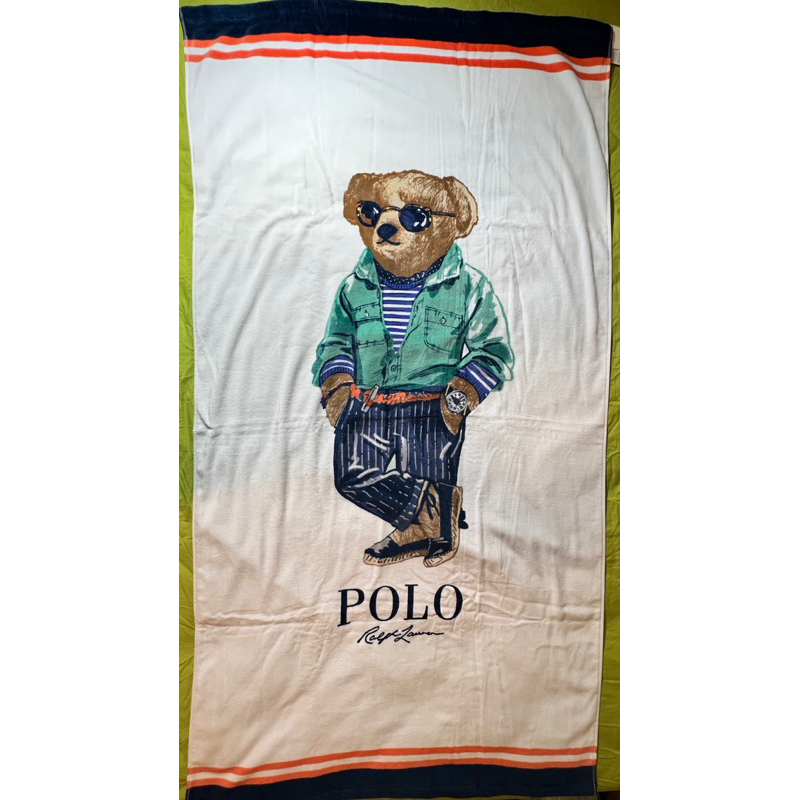 (全新)Polo Ralph Lauren 限量絕版 小熊海灘巾🏖