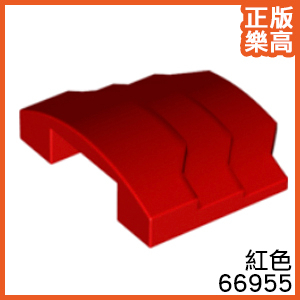 樂高 LEGO 紅色 4x3 盔甲 肩胛 引擎蓋 汽車 車蓋 楔形 忍者 66955 6301367 Red Wedge