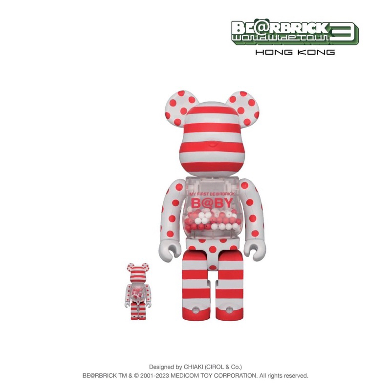 《預購》bearbrick 庫柏力克熊 香港展會 紅白千秋400%+100%/1000%