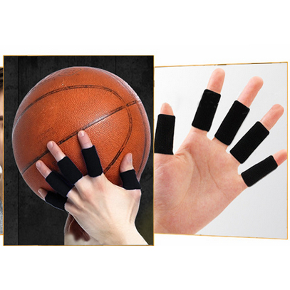 加長型 運動護指套 10隻1組  護指套 籃球護指 透氣吸汗 彈性護具 黑色