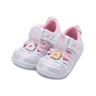 角落生物 草莓前包網布涼鞋 白 SGKT31069 中小童鞋