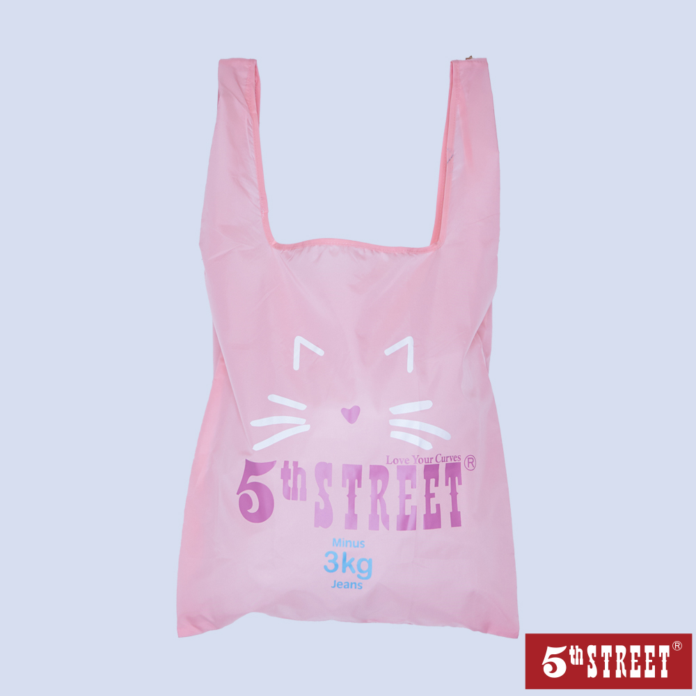 5th STREET貓咪購物袋-粉紅色