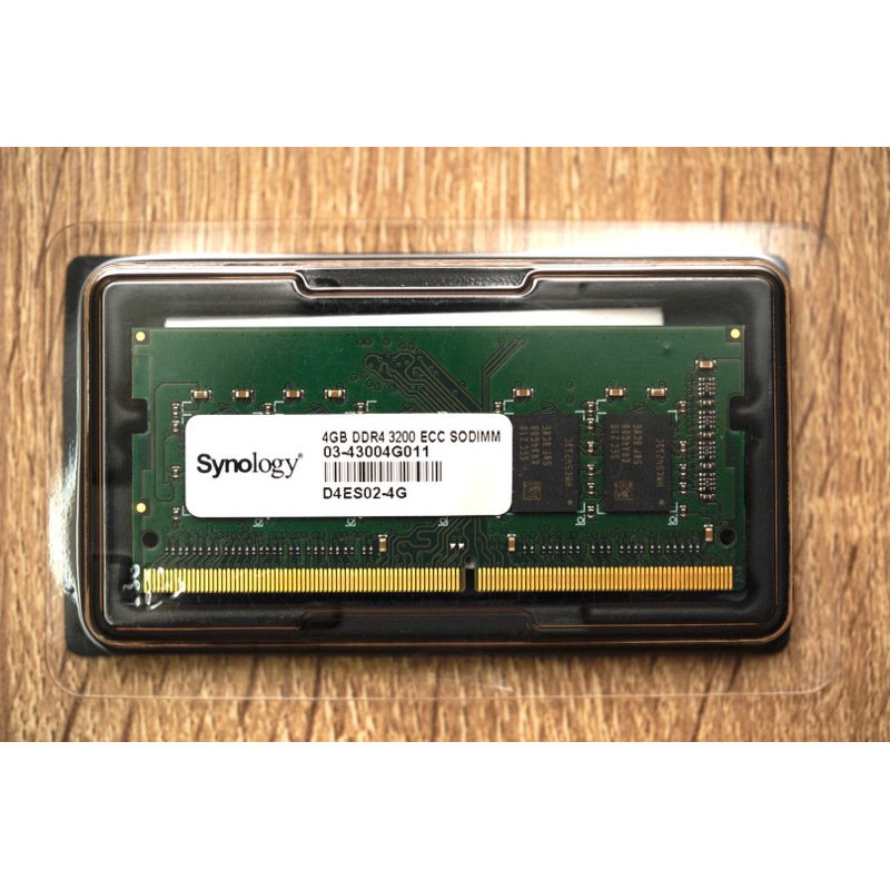 全新Synology 4GB DDR4 3200 ECC SODIMM記憶體 - D4ES02-4G