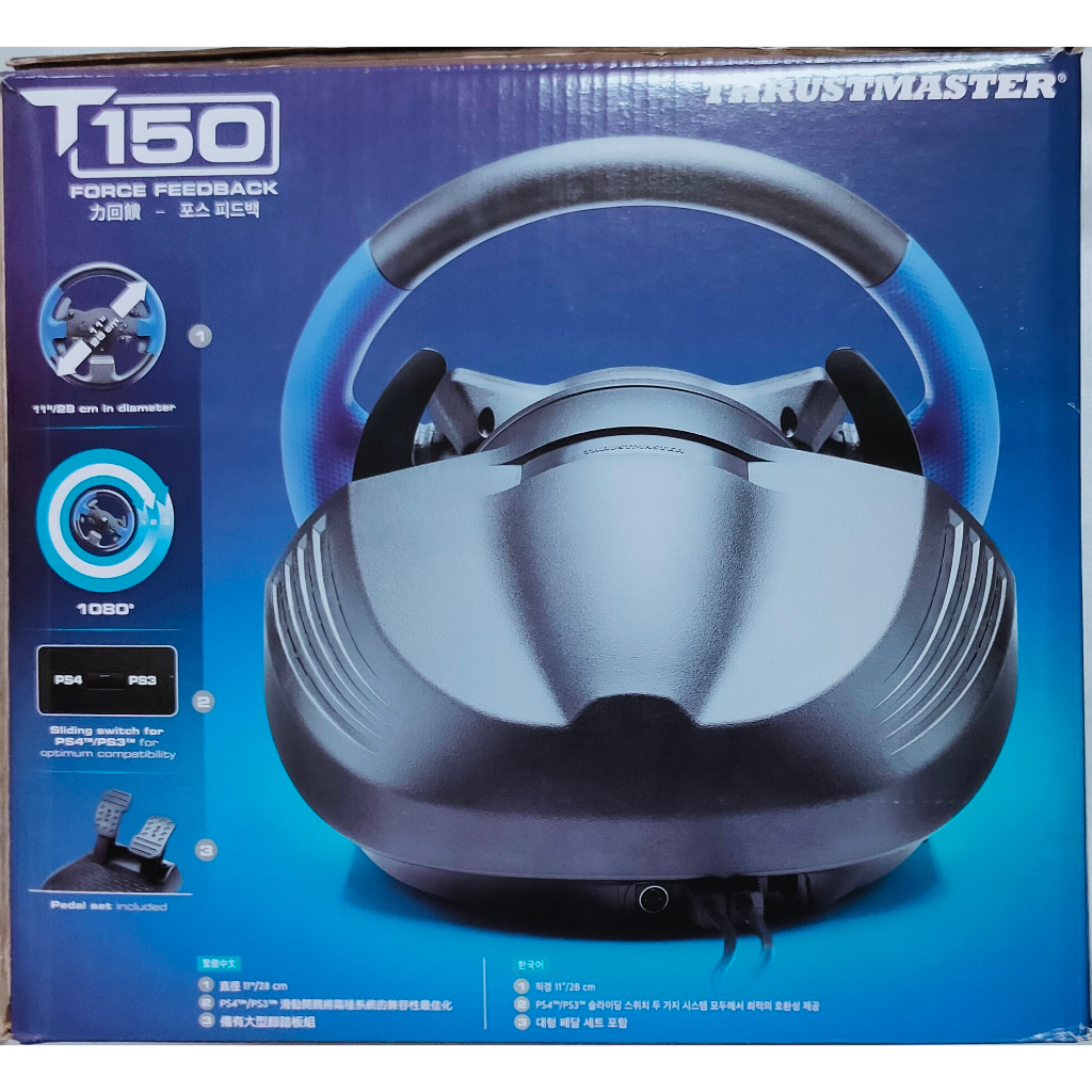 PS4 PC Thrustmaster T150 力回饋 賽車 方向盤 9.9成新 保固內