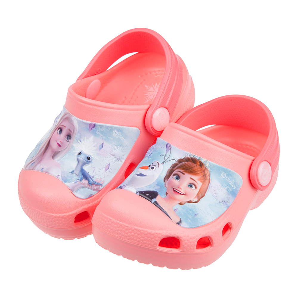 ［出清品］《布布童鞋》Disney冰雪奇緣二代蜜桃粉兒童布希鞋(15~20公分) [ B0E712G ]