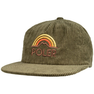 美國 POLER MTN RAINBOW HAT 燈芯絨休閒帽 棒球帽 橄欖色