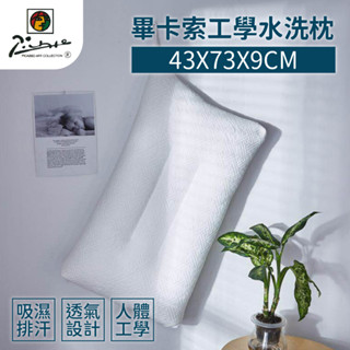 【家購網嚴選】畢卡索工學水洗枕 43x73x9cm (1入) 免運