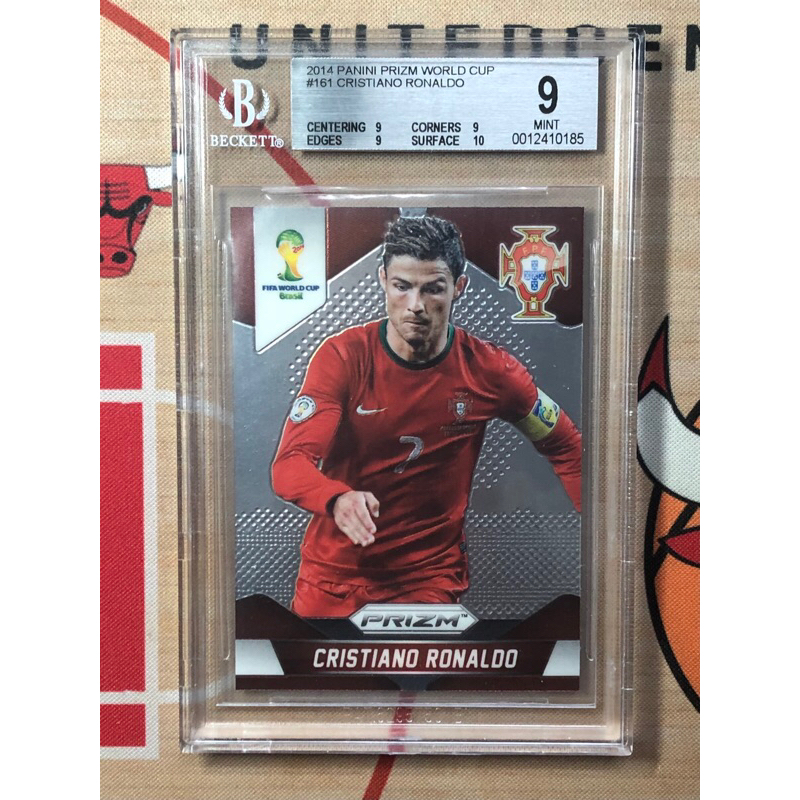 BGS鑑定9級 2014 Prizm世界杯C羅Cristiano Ronaldo金屬卡