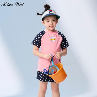 ☆小薇的店☆MIT沙兒斯品牌新款【可愛比基尼圖騰】女童短袖二件式裙款泳裝特價990元NO.B862305(12-18)
