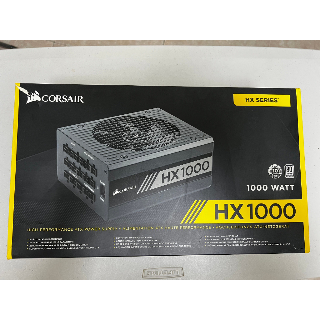 CORSAIR 海盜船 HX1000 80Plus 白金牌