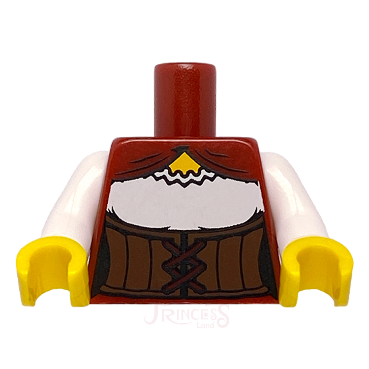 公主樂糕殿 LEGO 71000 9代人偶包 吉普賽 占卜師 身體 馬甲 深紅色 973pb1306c01 A230