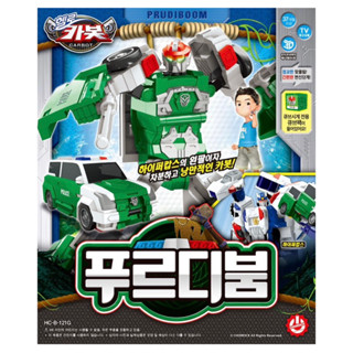 ✨免運🎈韓國境內版 衝鋒戰士 Hello carbot 綠色警車 prudiboom 變形機器人 變形車 變形玩具