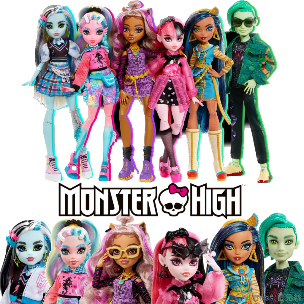 現貨+預購免運🚚美國空運直送🇺🇸正版【Monster High】怪物高中 2022版 娃娃+寵物｜精靈高中 怪物高校玩偶