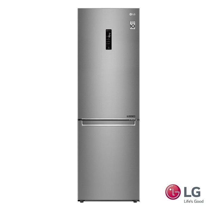 LG WiFi直驅變頻 上冷藏下冷凍 窄身美型343L雙門冰箱(GW-BF389SA)
