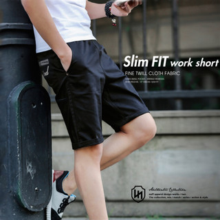 nuff__ Slim-fit work short 質感斜紋布工作短褲