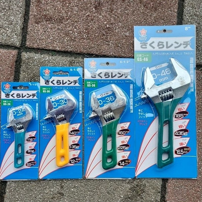 含稅價_櫻花_活動扳手_GS-24_GS-30_GS-36_GS-46