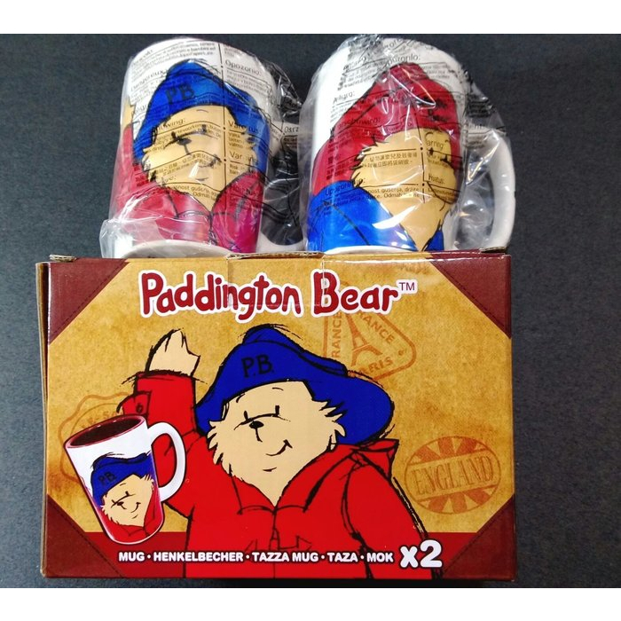 絕版 全新現貨 限量paddington bear柏靈頓熊 城市 杯子 馬克杯2入（對杯組）