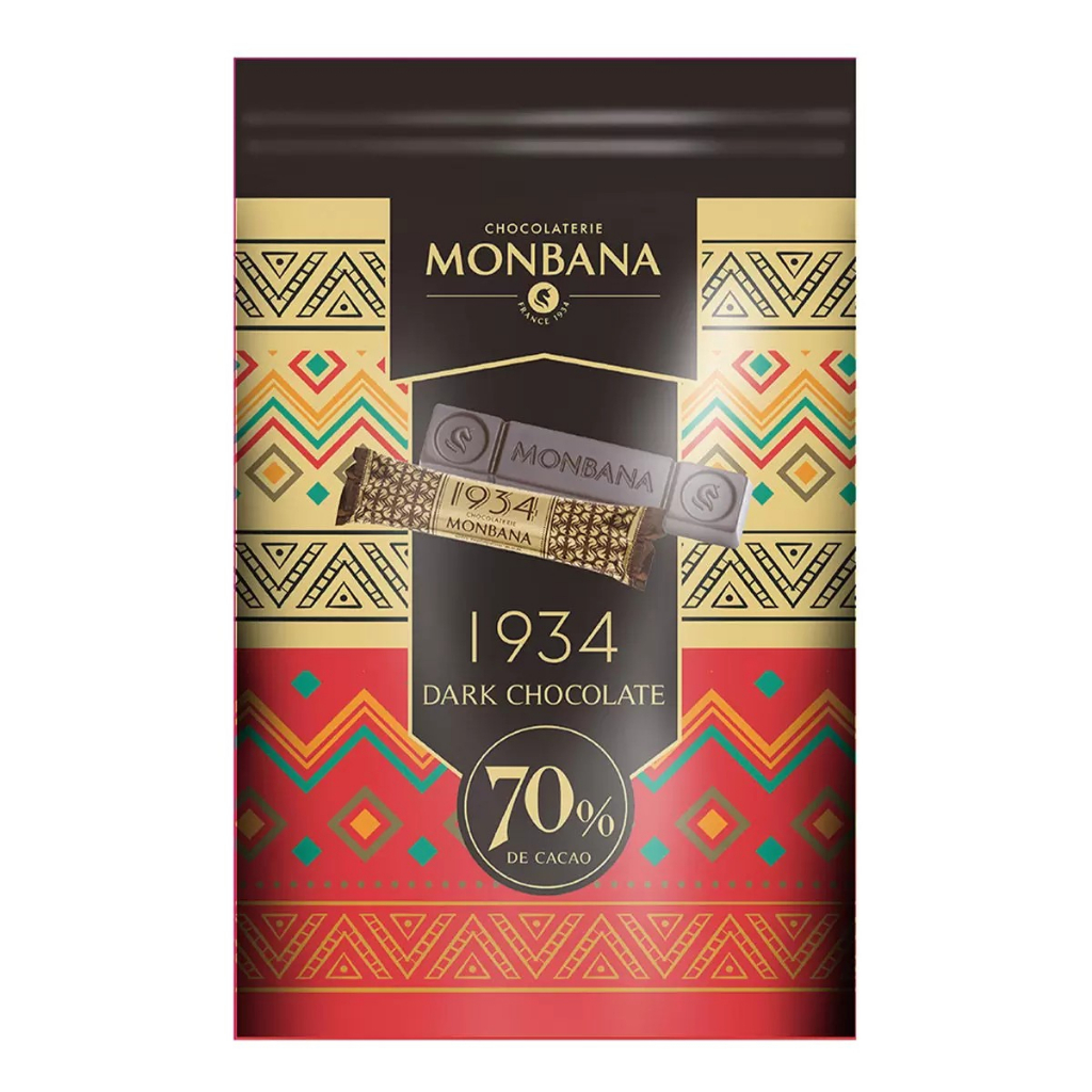 快速出貨-效期最新 Monbana 1934 70%迦納黑巧克力條 640公克-好市多代購