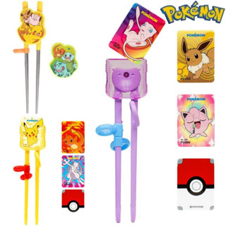 薇琪姐姐 韓國🇰🇷代購 Pokémon 皮卡丘 304不銹鋼單環扣學習筷 精靈寶可夢 神奇寶貝 可拆式圖案卡片替換學習筷