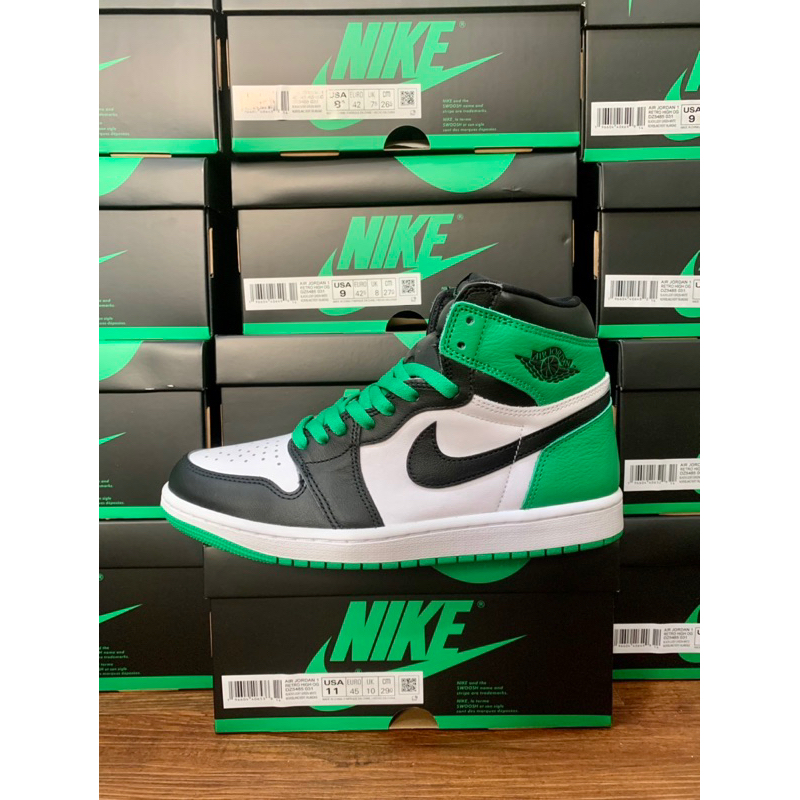 （現貨）Nike Air Jordan 1 High OG 綠 幸運綠 高筒 黑頭 綠腳趾 籃球鞋DZ5485-031