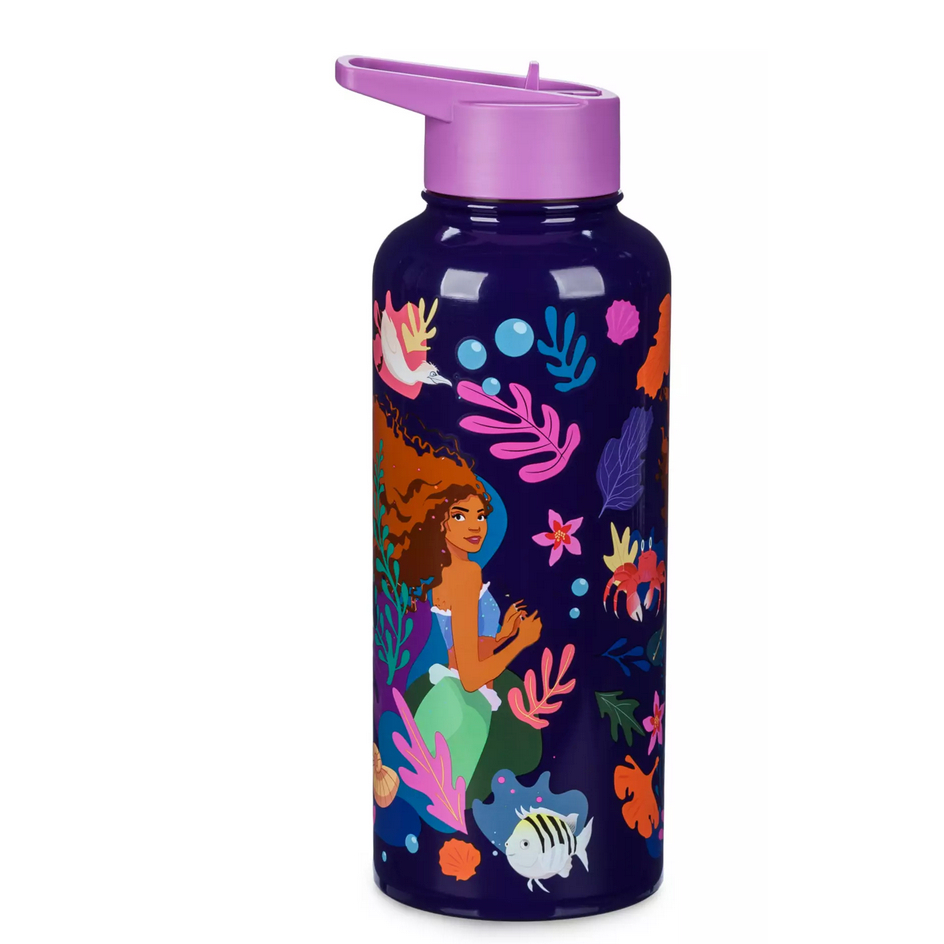 預購❤️正版❤️美國迪士尼 Ariel 愛麗兒 mermaid小美人魚 公主 真人電影版 水杯  兒童水壺 吸管水壺