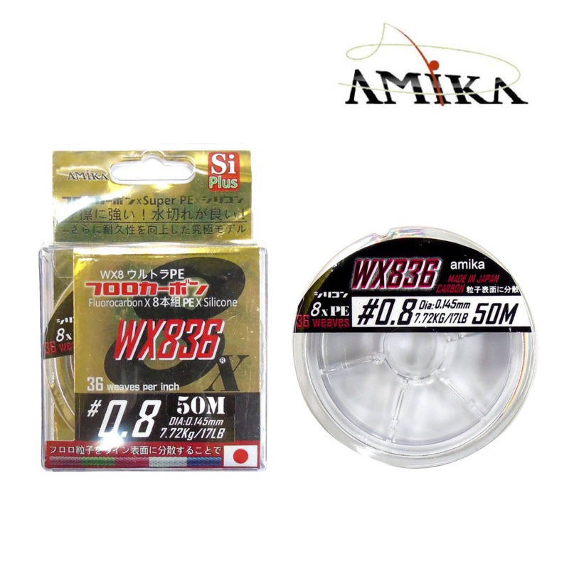 （拓源釣具）AMIKA WX836 PE線 50m 五色線