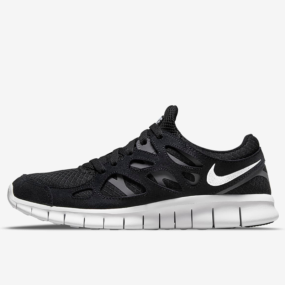 Nike 慢跑鞋   運動鞋 男款   Free Run 2  赤足 輕量 復刻 健身 訓練鞋 黑色 537732004