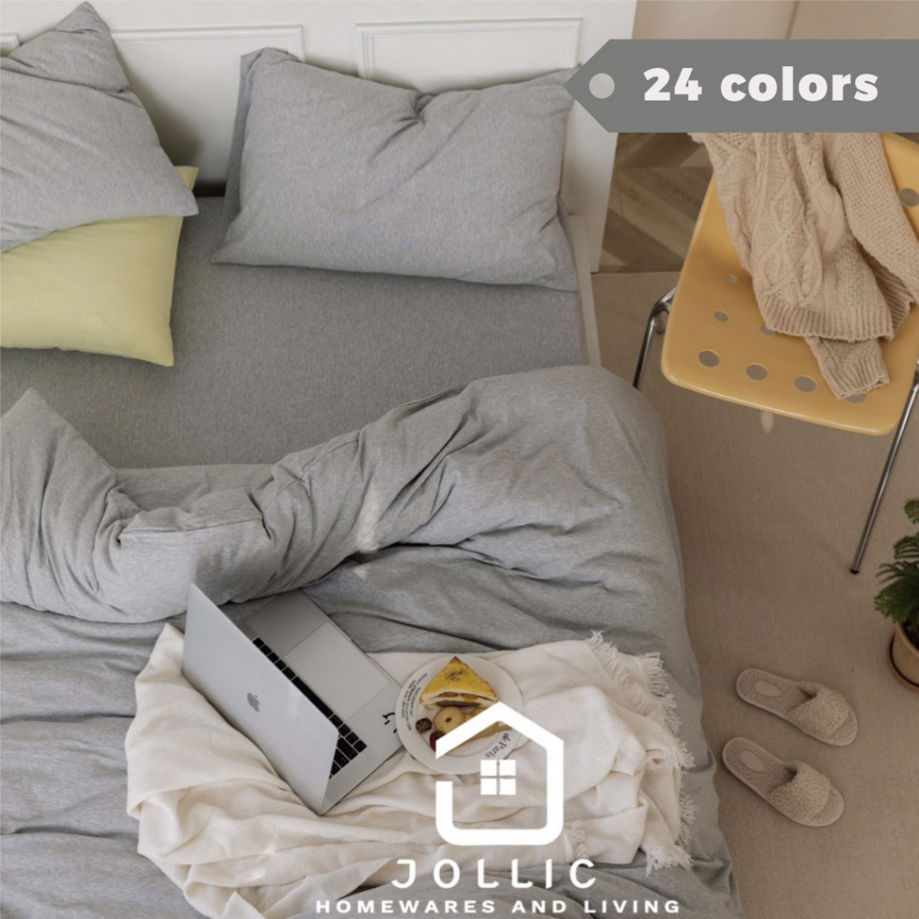Jollic♡ 日系·床包組 |灰色床包組|麻灰色|深灰色床包組|天竺棉床包組|單買床包|訂做床包|單買被套|純棉床包