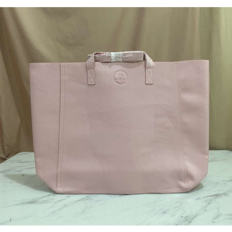 滿880贈送🤗全新Sisley專櫃保養品 滿額禮 粉色托特包 大容量手提包肩背包側背包