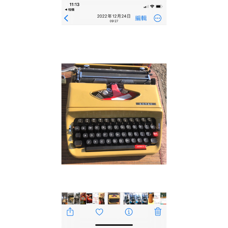 保留zino631012日本製造1980 Kovac 打字機 未使用過9.9成新