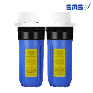 【日月光淨水】臺製10吋大胖二道全戶式濾水器 含烤漆吊片＋內附濾心 DIY 水塔過濾器 全戶過濾器 除泥沙去氯軟水