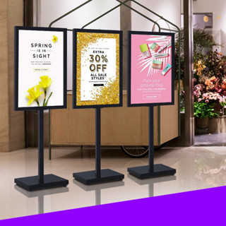 可開發票【立式廣告牌】🔥kt板展架立式水牌展示架廣告立牌展示牌落地海報架子招聘指示支架