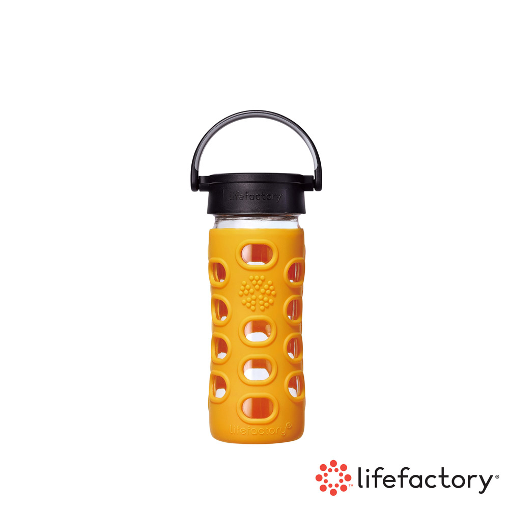 【lifefactory】黃色 玻璃水瓶平口350ml(CLAN-350-YLB)