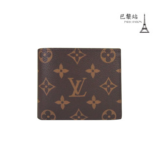 【巴黎站二手名牌專賣店】＊全新現貨＊LV 路易威登 真品＊M62288 Marco咖啡色經典花紋對開短夾