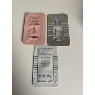 (全新優惠)sisley / 全能乳液1.5ml 璀璨鑽白透亮前導水1.5ml 輕裸水感精華粉底液-雪白淨白 1.5ml