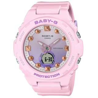 【Baby-G】夏日海洋繽紛漸層雙顯錶 BGA-320-4A 42.4mm 現代鐘錶