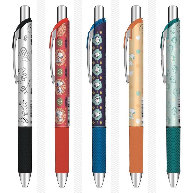 Pentel 飛龍 故宮X史努比 極速鋼珠筆 現貨 最後1組 限量版一套5隻