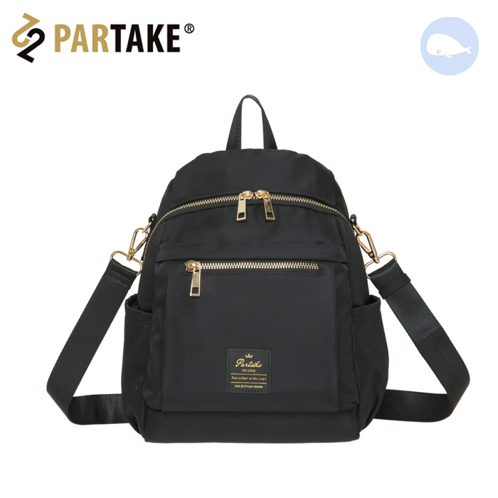 【小鯨魚包包館】PARTAKE D6-兩用後背包 PT19-D6-88BK 側背包 後背包