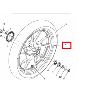 YAMAHA 前輪框 B9E-F168-00-33