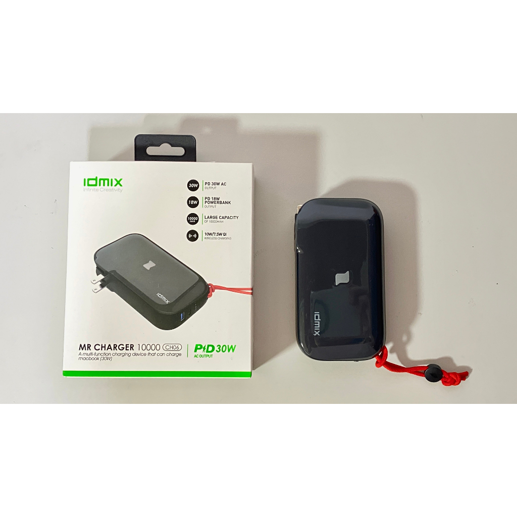 idmix MR CHARGER 10000mAh CH06 三合一行動電源  (九成新)