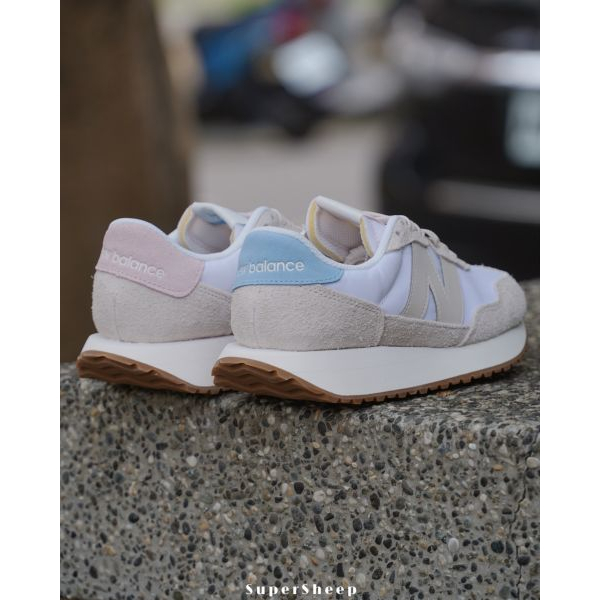 New Balance 237 復古 女款 D楦頭 鴛鴦 奶杏色 MS237TA