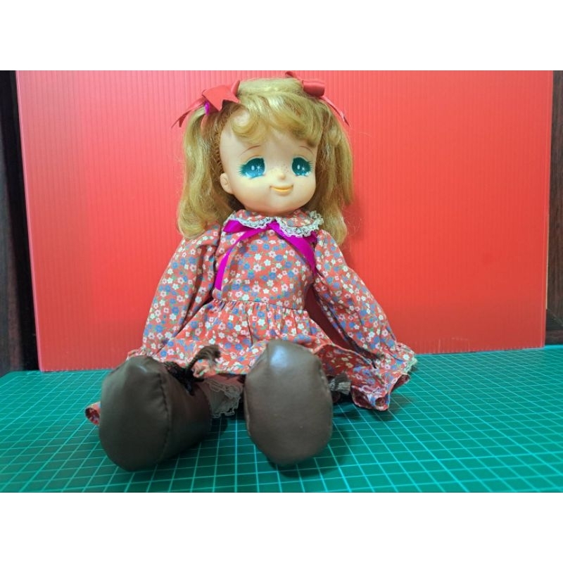 日本昭和時代 70年代懷舊卡通人物小甜甜 古董洋娃娃 老娃娃 復古布娃娃
