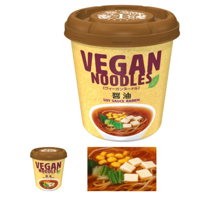 預購素VEGAN NOODLES素食即時杯麵 泡麵 日本泡麵 杯麵 即時 素食泡麵    << 中細麵