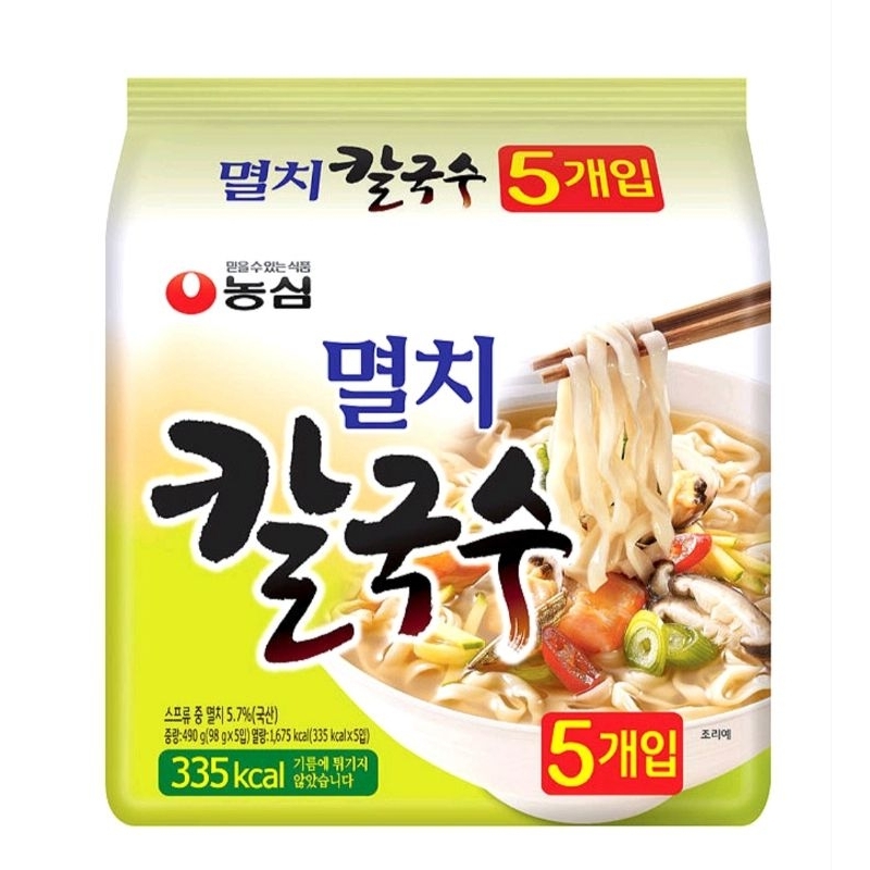 預購🇰🇷韓國 Nongshim 農心 鯷魚風味刀削麵 5包/袋 韓國代購